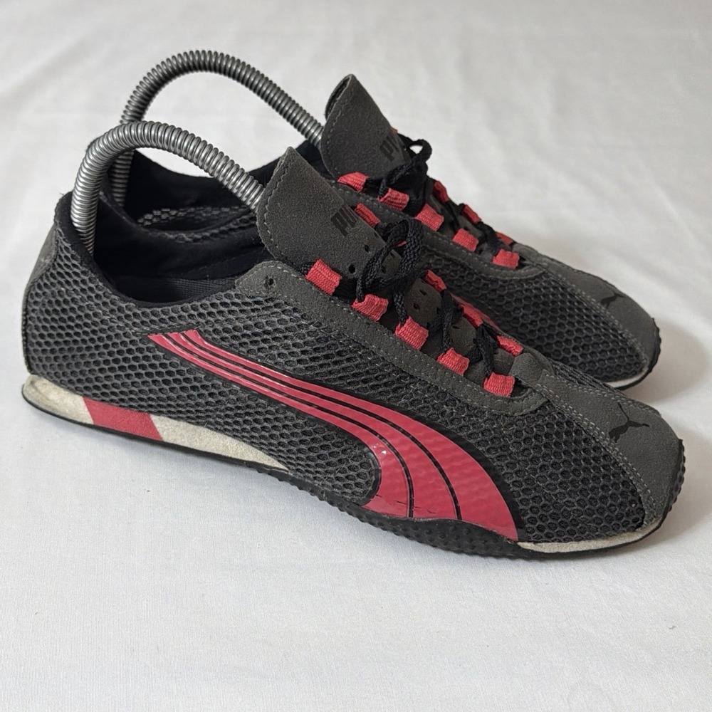 Puma Super Light Weight Eco Rumming Training Shoes Size 7.5 Grey And Pink Accent - Picture 15 of 16